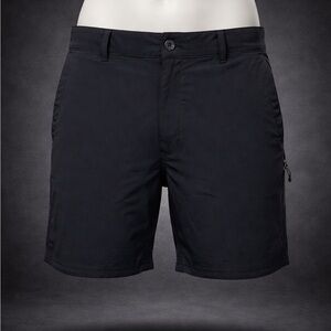 Columbia PFG Fishing Shorts Mens Small Black Omni Shade Performance Outdoor